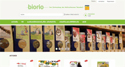 Desktop Screenshot of biorio.de